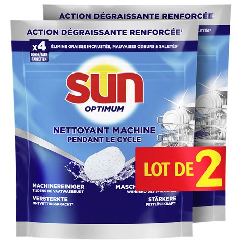 Nettoyant Lave Vaisselle Action Dégraissante Optimum SUN les 2