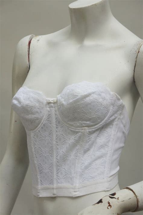 Vintage White Lace Corset By Sears Lingerie Cottageco… Gem