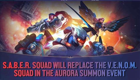 S A B E R Squad Segera Hadir Di Aurora Summon Event Mobile Legends Ml