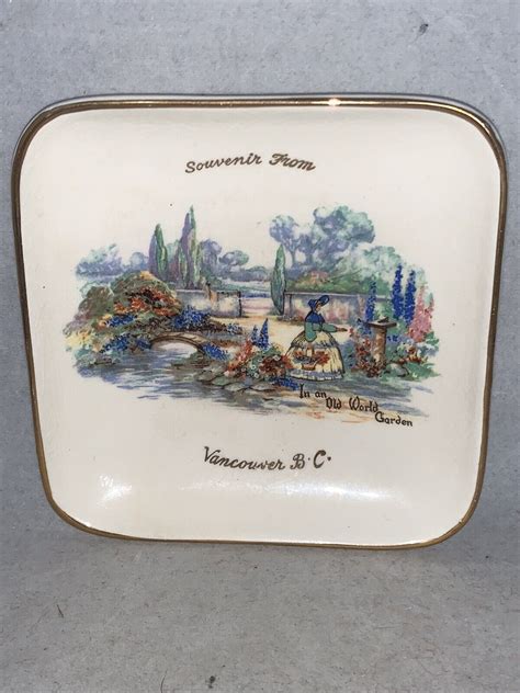 English Ware Lancaster Sandland Ltd Souvenir Tray Vancouver British