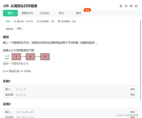 Java刷算法 牛客—剑指offer2链表与树的练习理解 阿里云开发者社区