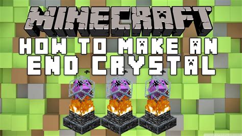 How To Make An End Crystal In Minecraft Youtube