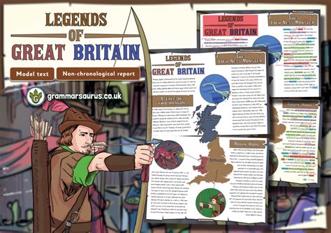 Year 5 Model Text Non Chronological Report Legends Of Great Britain