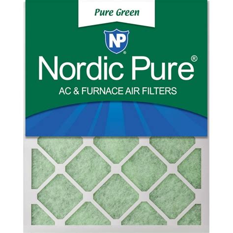 Nordic Pure 14x25x1 Pure Green Ac Furnace Air Filters Qty 6 Walmart