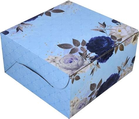 Printed Corrugated Paper Cake Packaging Box Gram Without Window