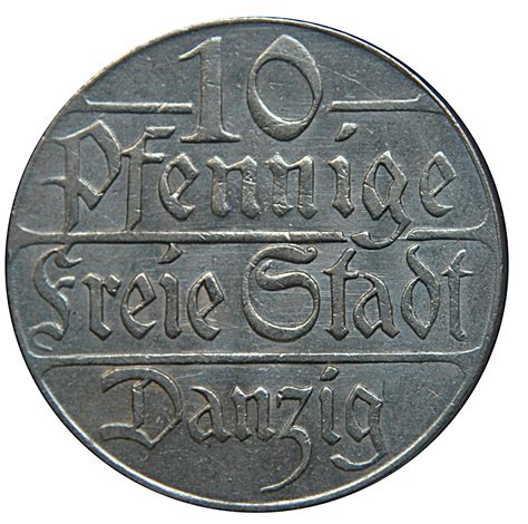 Pfennig Ville Libre De Dantzig Numista