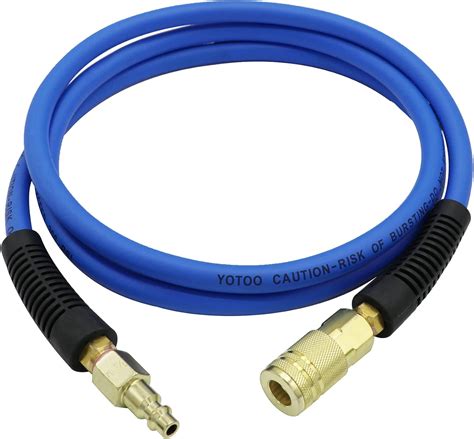 YOTOO Hybrid Lead In Air Hose 1 4 Inch By 6 Feet 300 PSI Heavy Duty