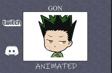 Animated Gon Fiuhh Emote Themed Digital Files For Twitch And Discord