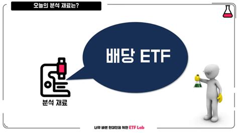 배당 Etf Top5 배당성장 월배당 커버드콜 Etf Lab