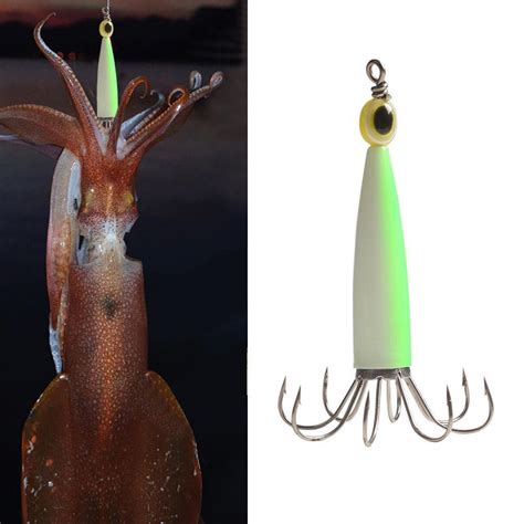 Squid Jig Fishing Lure Hook Octopus Artificial Hard Bait Luminous