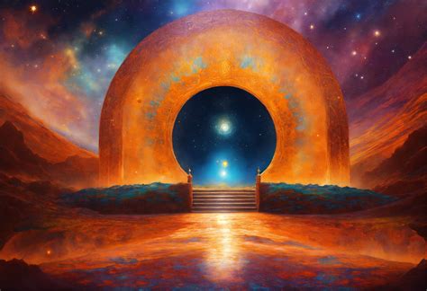 Lexica An Ethereal Abstract Painting Depicting A Gateway To The