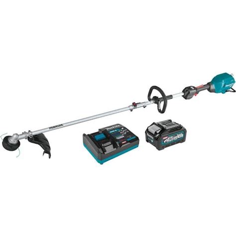 Makita Xgt 40v Max Brushless Cordless Couple Shaft Power Head Kit With 17 In String Trimmer