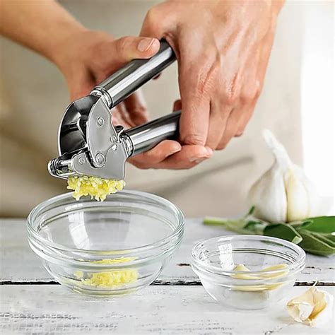 Pc New Stainless Steel Easy Ginger Garlic Press Mince Crusher Squeezer