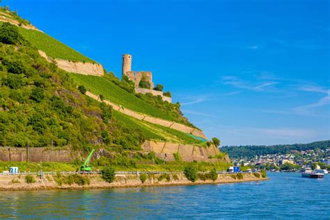 Alte Deutsche Festung Burgruine Ehrenfels In Rüdesheim Am Rhein