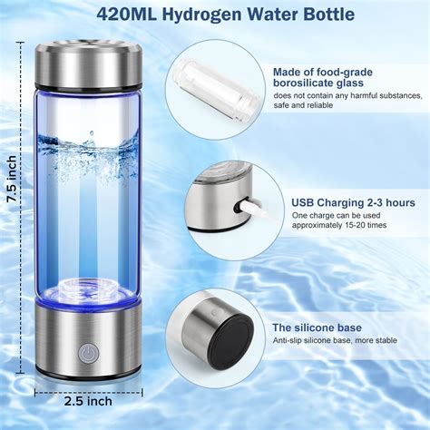 Snapklik Hydrogen Water Bottle Generator 3 Minute Rapid