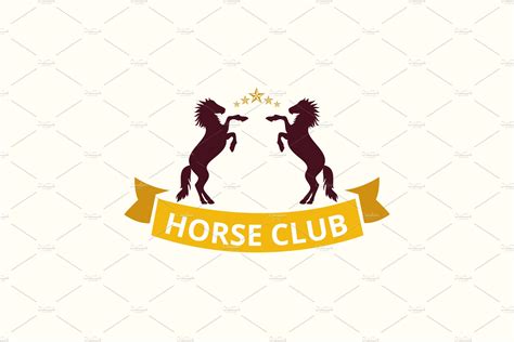 Horse Club Logo | Branding & Logo Templates ~ Creative Market