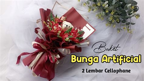 TUTORIAL BUKET BUNGA ARTIFICIAL MIX COKLAT SILVERQUEEN DAN BONEKA 2