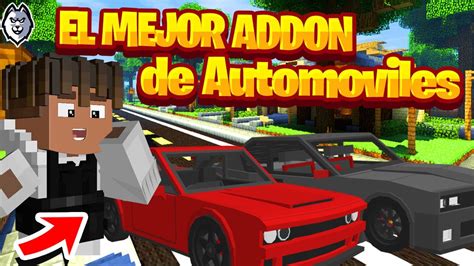 EL MEJOR ADDON MOD DE AUTOS MINECRAFT BEDROCK PE BR 1 20