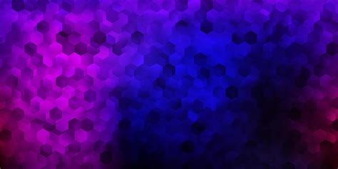 Dark Purple Pink Vector Layout With Shapes Of Hexagons 2709261 Vector