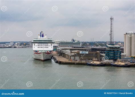 Cruise Ship At Port Of Southampton Editorial Stock Image Image Of