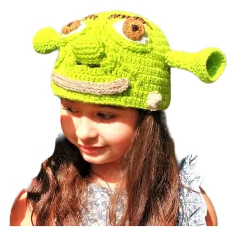 Gorro Tem Tico Estilo Shrek