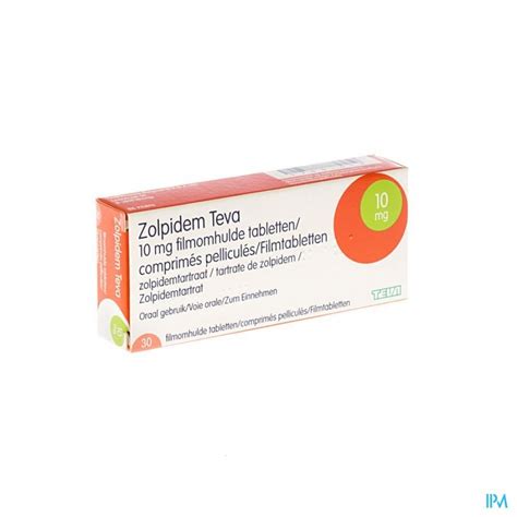 ZOLPIDEM TEVA FILMOMH TABL 30 X 10 MG Apotheek Thiels