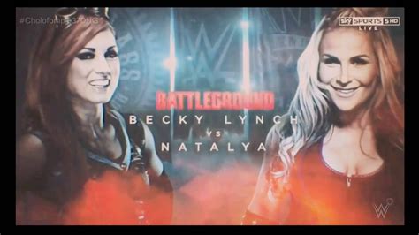 Wwe Battleground 2016 Official Match Card L Becky Lynch Vs Natalya