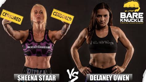 Women S Bare Knuckle Division BKFC 8 Sheena Starr Vs Delaney Owens