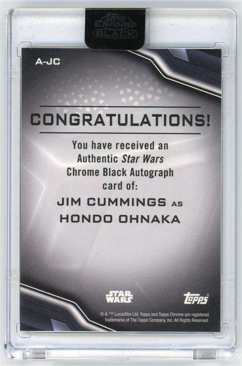 Mint Lab Tokyo Topps Star Wars Chrome Black Topps