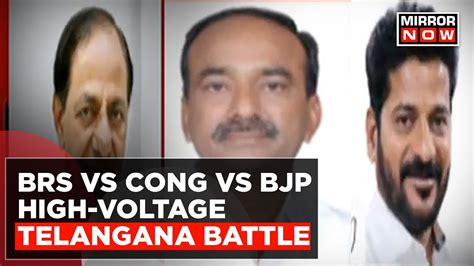 High Voltage Telangana Battle Brs Vs Congress Vs Bjp Voting For 119