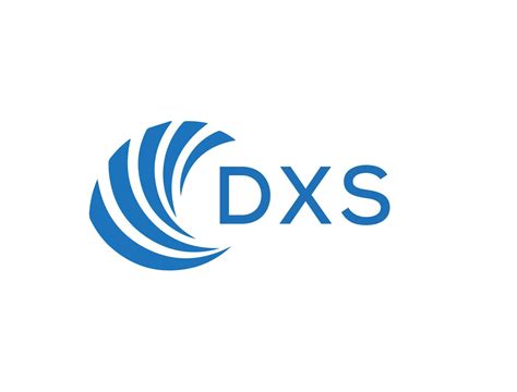 DXS Letter Logo Design On White Background DXS Creative Circle Letter