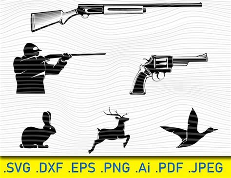 Scrapbooking Craft Supplies Tools Hunting Rifle Svg Etna Pe