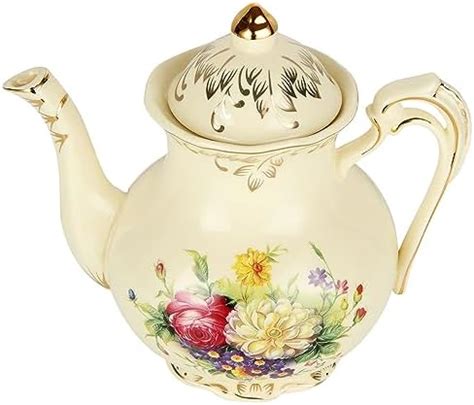 Amazon Rose Pattern Ceramic Tea Pot Starvast Vintage Floral