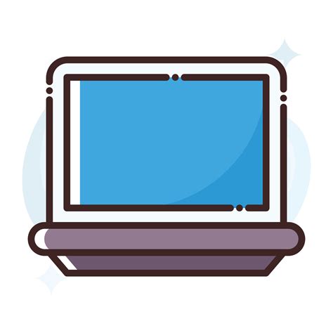 Laptop vector Fill outline Icon.Simple stock illustration stock.EPS 10