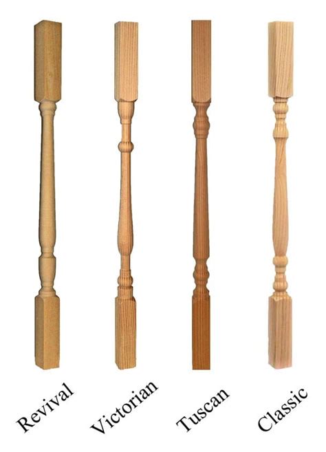 1 3 8 Porch Deck Spindles Turned Porch Balusters For Exterior Railing