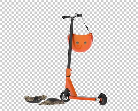 Premium PSD Kick Scooter Isolated On Transparent Background 3d