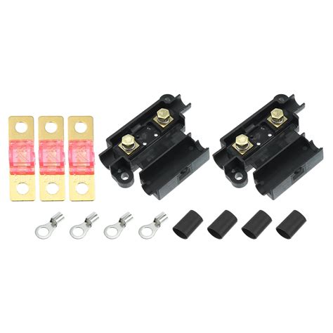 200a Fuse Kit 2 X Ans Holder 3 X 200 Amp Fuses Dual Battery Charger 1 Set