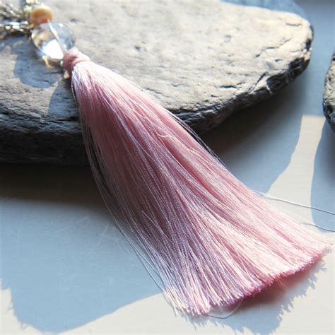 Pink Tassel For Bead Necklaces