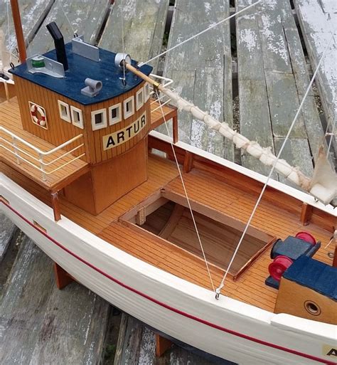 Decorative Wooden Model Boat Artur Catawiki