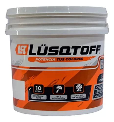 Pintura Latex Exterior interior Blanc 10l Lüsqtoff Llext10 8 MercadoLibre