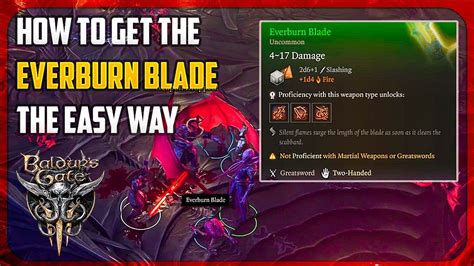 How To Get The Everburn Blade Easy Guide Bladurs Gate 3 Youtube