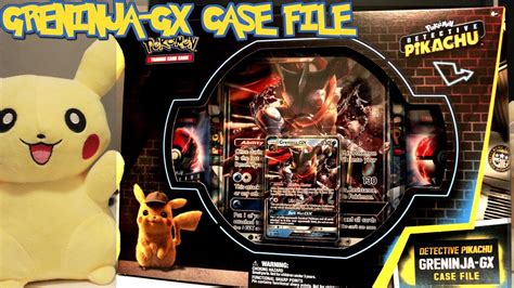 New Detective Pikachu Greninja Gx Case File Box Opening Youtube