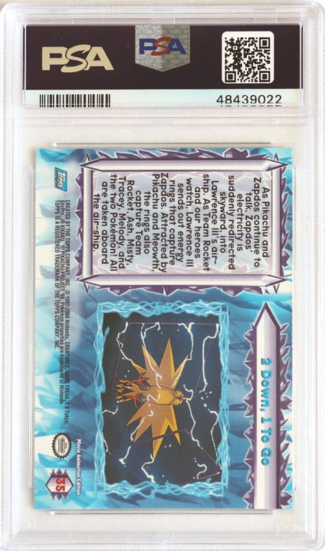 2000 Topps Pokemon The Movie 2000 35 2 Down 1 To Go Psa 10 Card