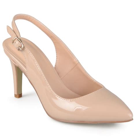 Journee Collection Womens Carol Almond Toe Slingback Pumps Free