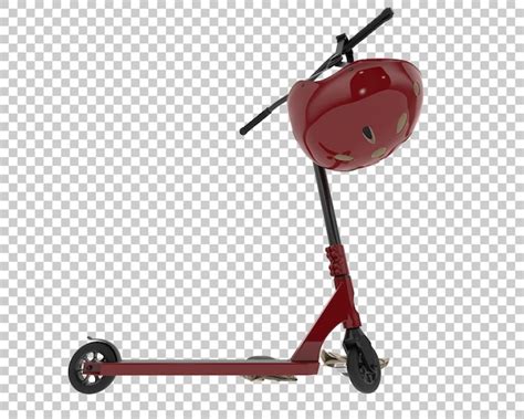 Premium PSD Kick Scooter Isolated On Transparent Background 3d