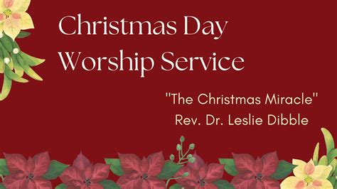 Christmas Day Worship Service