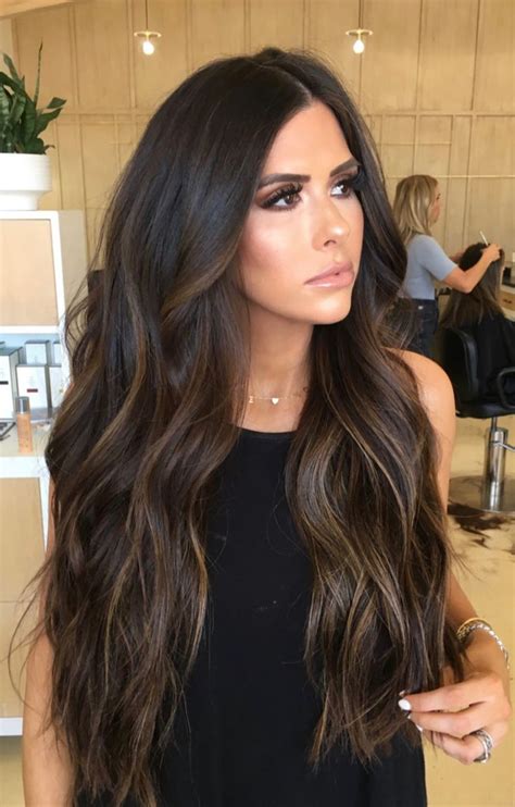 Dark Brunette Balayage Hair Brunette Hair With Highlights Bayalage On