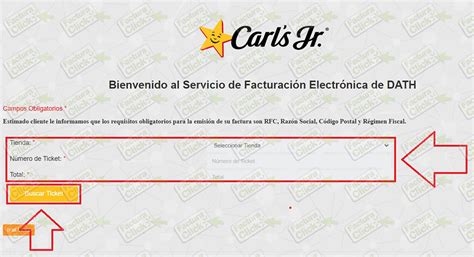 ¿cómo Facturar En Carls Jr Facturar En Línea Factura Click