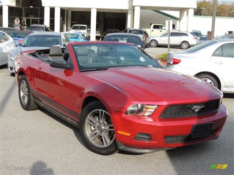 2012 Red Candy Metallic Ford Mustang V6 Convertible #88443096 | GTCarLot.com - Car Color Galleries