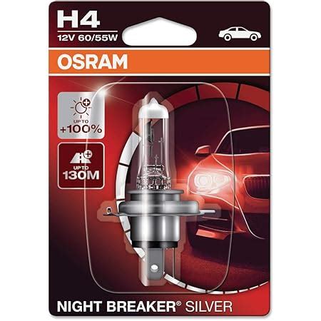 OSRAM NIGHT BREAKER LASER H4 150 di luce in più lampada alogena per